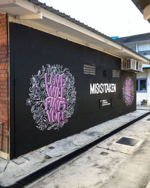 Love Will Find You, Love Will Kill You - Mural Art | Street Murals by Leah Chong | Goodman Arts Centre in Singapore