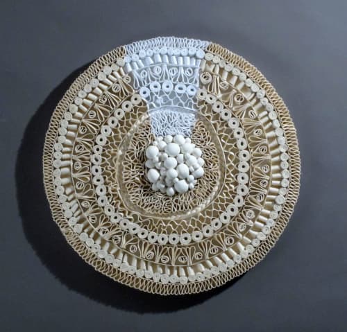Beacon | Mixed Media by Ellen Schiffman. Item made of fiber compatible with contemporary and modern style