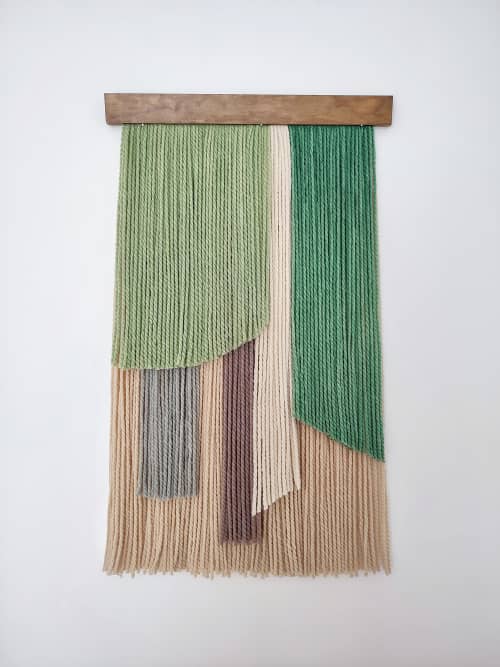 Papiro #1 | Tapestry in Wall Hangings by Pepita Topos Studio. Item composed of wood and wool in boho or minimalism style