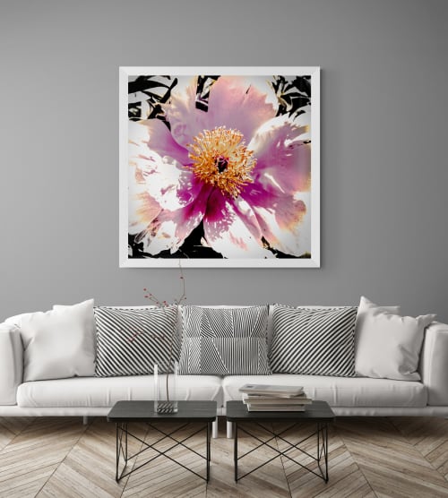 White Flower Like Sunlight On Snow | Prints by Anna Jaap Studio. Item made of paper