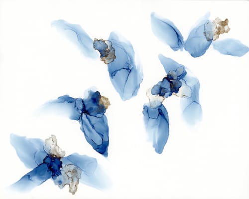 drift + rise | original abstract art | Watercolor Painting in Paintings by Megan Spindler. Item made of canvas