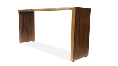 Pietro Custom Live-Egde Console Table in Argentine Rosewood | Tables by Costantini Design. Item made of wood