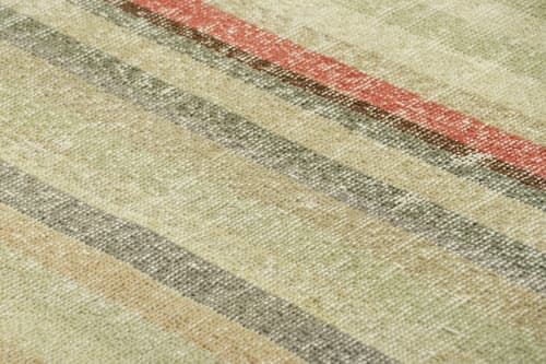 Vintage Zeki Müren Rug in Beige with Colorful Geometric | Area Rug in Rugs by Rug and Kilim