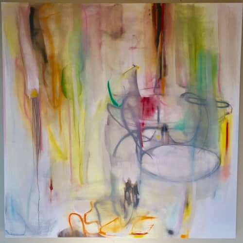 Unbutton Time c2017 | Oil And Acrylic Painting in Paintings by Anne C. Faber. Item made of canvas with synthetic