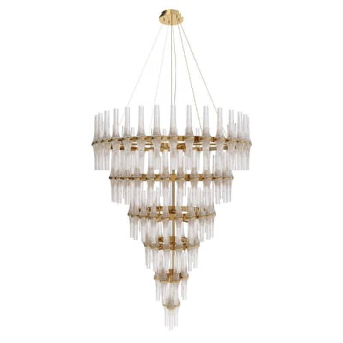 WM168 SIRIUS | Chandeliers by alanmizrahilighting | New York in New York. Item composed of brass and glass