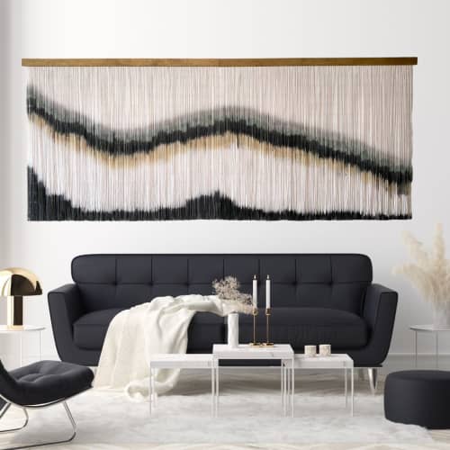 Large Wall Art Macrame- White Zorke 25 | Macrame Wall Hanging in Wall Hangings by Olivia Fiber Art