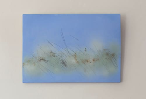 Westerly Ceramic Wallpiece | Oil And Acrylic Painting in Paintings by Tessa Wolfe Murray. Item composed of stoneware