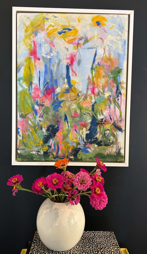 Gentleman Johnny | Mixed Media by Susan Skelley. Item composed of canvas in boho or contemporary style