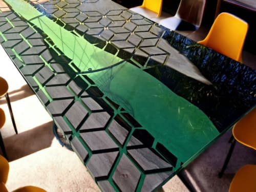 Epoxy dining Table, Epoxy Resin Table, Epoxy Table | Tables by Innovative Home Decors. Item composed of wood in country & farmhouse or art deco style