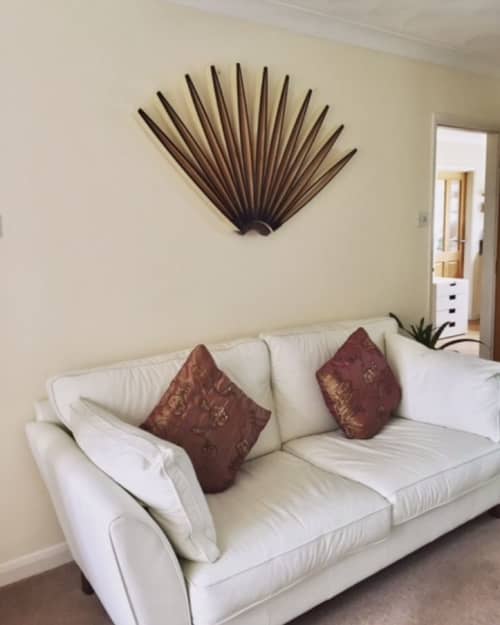 Lotus | Wall Sculpture in Wall Hangings by Sangeeta Sagar. Item made of wood & synthetic