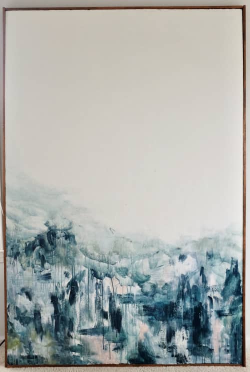 Berth | Oil And Acrylic Painting in Paintings by Emily Tingey | Private Residence, Ann Arbor MI in Ann Arbor. Item made of canvas with synthetic