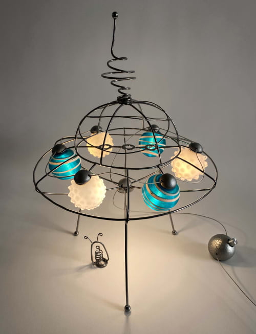 UFO Table Lamp | Lamps by Claudine Gevry Studio | Umbra & Lux in Vancouver. Item made of copper with glass