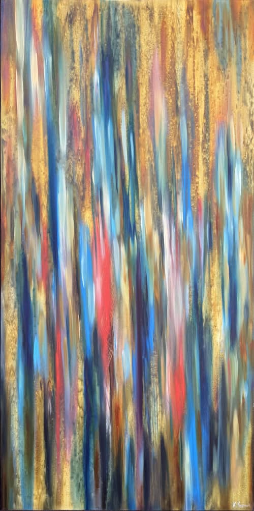 Desert Magic | Oil And Acrylic Painting in Paintings by Kozyuk Gallery. Item made of canvas works with boho & contemporary style