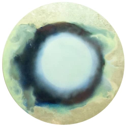 Blue Moon | Oil And Acrylic Painting in Paintings by Karen Fitzgerald / FitzgeraldArt | NRG Energy, Inc. in Princeton. Item composed of wood and synthetic
