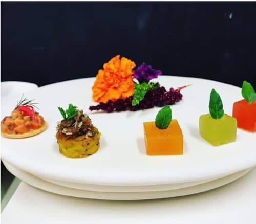Sculpt Large Plate | Dinnerware by Tina Frey | Four Seasons Resort Palm Beach in Palm Beach. Item composed of stoneware