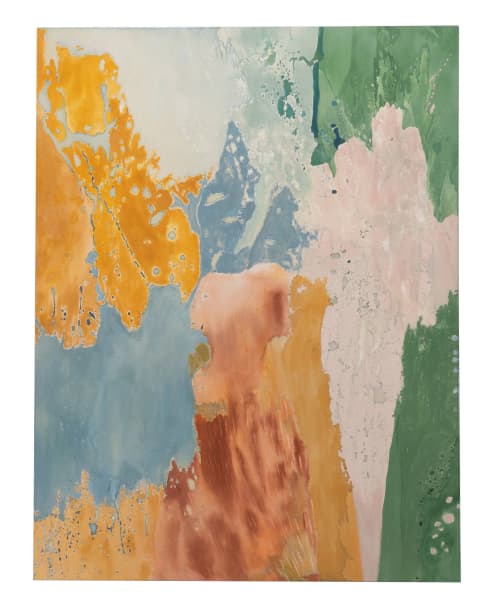 Latitude I | Mixed Media in Paintings by El Løvaas. Item made of canvas works with modern style