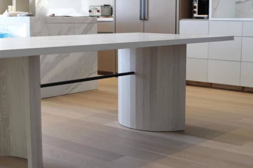 Ruby Table | Dining Table in Tables by Oxford Street Furniture | Private Residence | Philadelphia, PA in Philadelphia. Item composed of walnut and brass