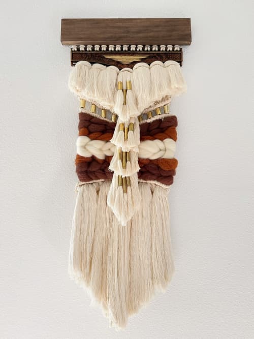 The Sonoran | Macrame Wall Hanging in Wall Hangings by Timber and Torch. Item composed of cotton and brass in boho or eclectic & maximalism style
