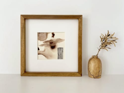 Abstract Neutral Art Print/Brown Art/Organic Monochromatic | Prints by Melissa Mary Jenkins Art. Item made of paper works with minimalism & contemporary style