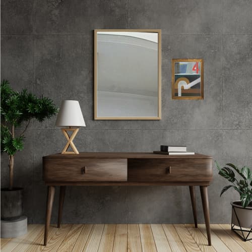 number 4 | Mixed Media by Jill Laine Art + Designs. Item composed of canvas