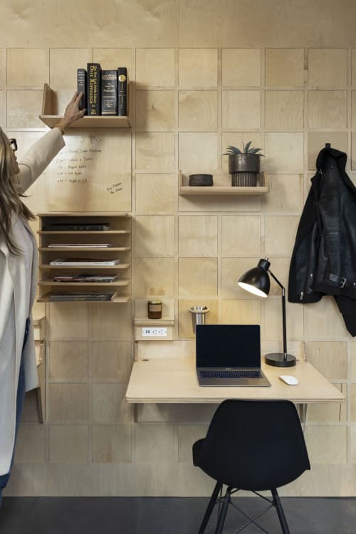 DASH Wall Panel | Shelving in Storage by NINE O. Item composed of oak wood