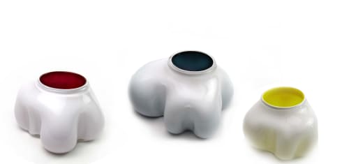 Swell Vase | Vases & Vessels by Esque Studio. Item made of glass works with mid century modern & eclectic & maximalism style