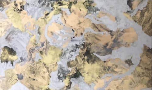 Yowza | Oil And Acrylic Painting in Paintings by Barbara Rubenstein. Item composed of canvas