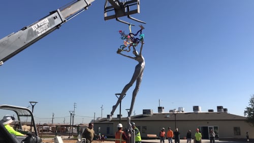 Spirit of Renewal | Public Sculptures by Lorri Acott. Item made of aluminum