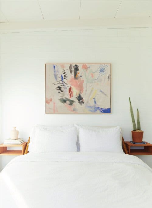 'the way you make me feel alive' - linen print | Prints by maja dlugolecki. Item made of linen