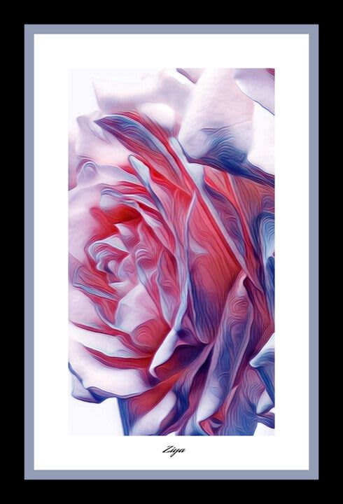 Flowers 2023 (2023) | Digital Art in Art & Wall Decor by Ziya Tatar. Item made of canvas & metal