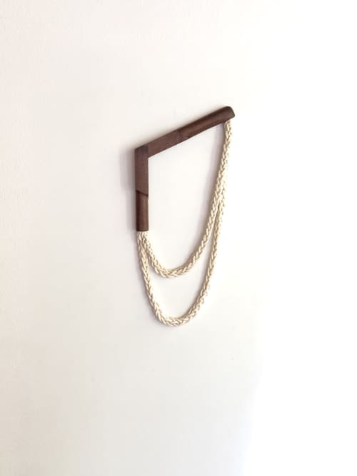Link 006 | Wall Sculpture in Wall Hangings by Ana Salazar Atelier. Item composed of walnut and cotton in minimalism or contemporary style