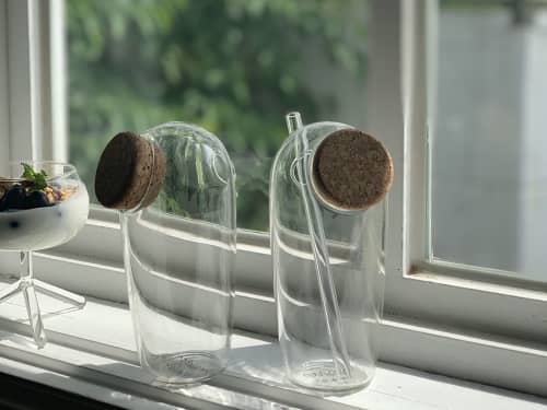 JULIE small decanters for serving drinks | Vessels & Containers by Maarten Baptist. Item made of glass