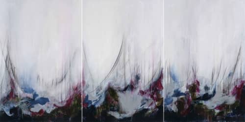Hawks Series 144 | Oil And Acrylic Painting in Paintings by Lisa Ochowycz. Item made of canvas with synthetic