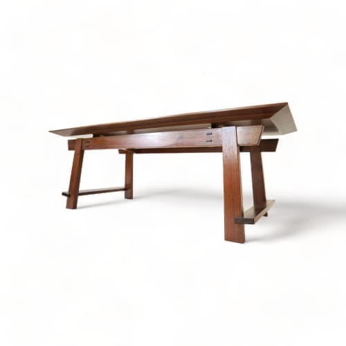 Riley Coffee Table in Walnut | Tables by Geoff McKonly Furniture. Item made of walnut compatible with mid century modern and japandi style