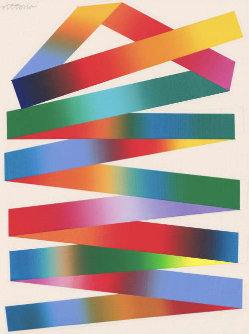 Love Me, Love Me Not | Oil And Acrylic Painting in Paintings by Amber Vittoria. Item made of paper compatible with minimalism and mid century modern style