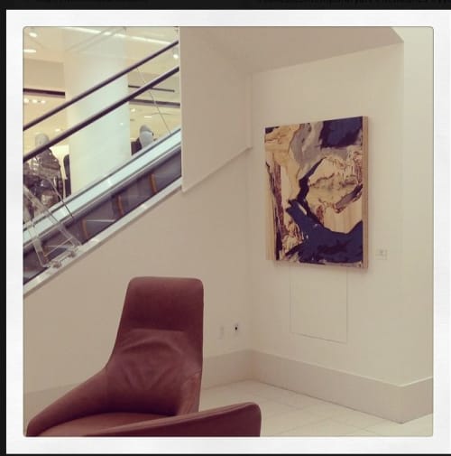Sanctuaire | Wall Sculpture in Wall Hangings by Yechel Gagnon | Nordstrom Chinook Centre in Calgary. Item made of wood & synthetic