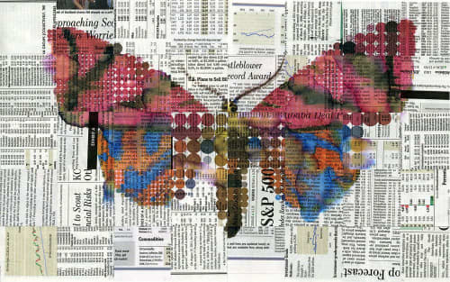 Cirrus | Mixed Media by Phillip Hua. Item composed of paper and synthetic