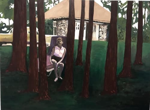 A Day in a Life | Oil And Acrylic Painting in Paintings by June Yokell | Artist Studio - June Yokell in San Francisco. Item made of canvas with synthetic