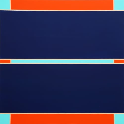 Color Field #114 | Oil And Acrylic Painting in Paintings by Abedin Fine Art. Item composed of wood and synthetic
