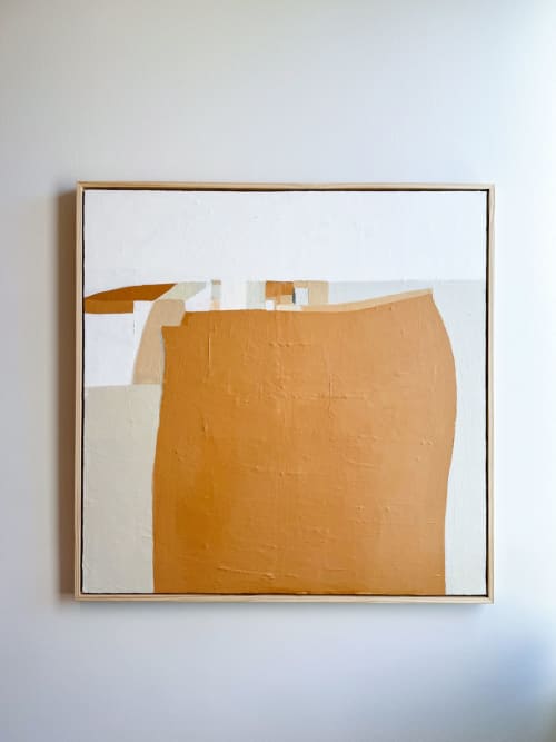 Spaciousness of Time | Oil And Acrylic Painting in Paintings by Melanie Biehle. Item made of wood with canvas works with minimalism & contemporary style