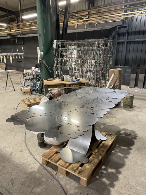 NINFEA Dining Table | Tables by Mavimatt. Item made of aluminum with synthetic