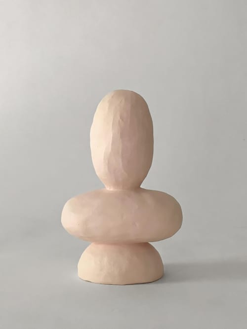 Little Guy No. 2 | Sculptures by Meg Morrison. Item made of ceramic compatible with mid century modern and coastal style
