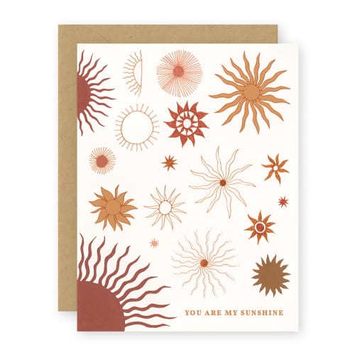 You Are My Sunshine Card | Prints by Elana Gabrielle. Item made of paper