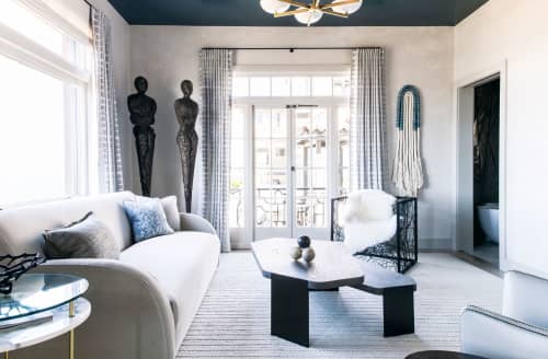 Rope Curvature featured in San Francisco Decorator Showcase, 2016 | Macrame Wall Hanging in Wall Hangings by Liz Robb | Private Residence, San Francisco, CA in San Francisco. Item made of cotton with fiber