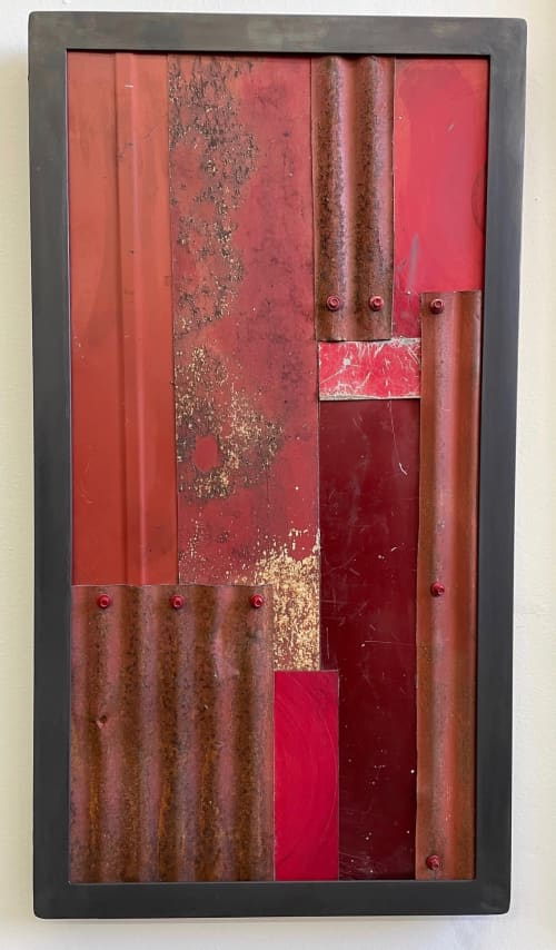 Transfigure #14 Red (wall hanging) | Sculptures by GREG MUELLER