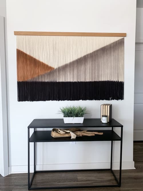 LINEAR I Macrame Wall Hanging / Fiber Art | Wall Hangings by Jay Durán @ J. Durán Art + Home | Dallas in Dallas. Item composed of cotton & fiber