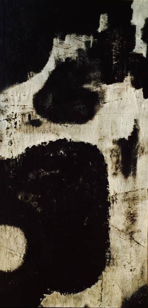 'Dark Cow' | Paintings by Christina Twomey Art + Design. Item made of canvas compatible with minimalism and contemporary style