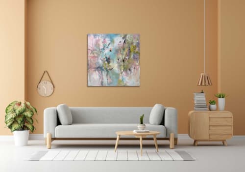 "Metamorphosis of Light" | Oil And Acrylic Painting in Paintings by Shirly Maimom Art. Item made of canvas compatible with contemporary and art deco style