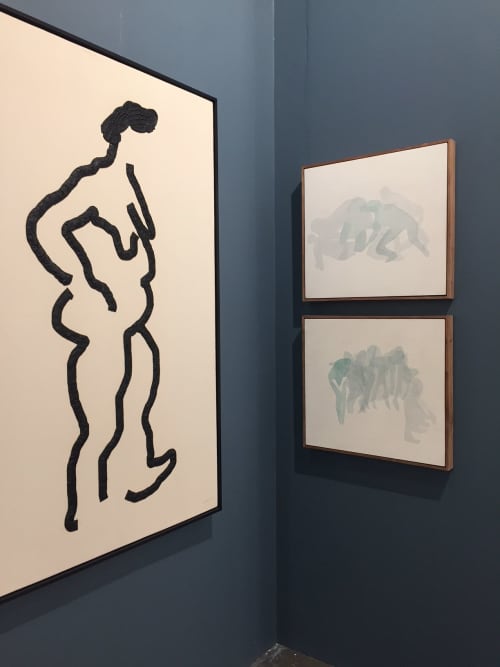 'Coalition' and Alliance shown at Cape Town Art Fair 2018 | Oil And Acrylic Painting in Paintings by Gabrielle Raaff | CTICC (Cape Town International Convention Centre) in Cape Town. Item made of cotton with synthetic