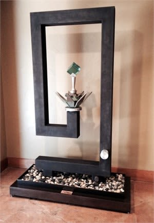 "Periphery that Binds" | Sculptures by Brian Schader | Miraval Arizona Resort & Spa in Tucson. Item composed of steel & stone